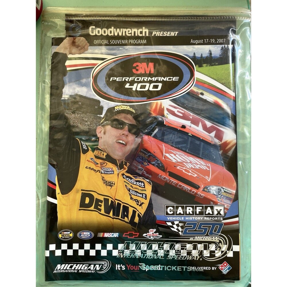 Goodwrench NASCAR Official Souvenir Program 3M Performance 400 2007 Michigan